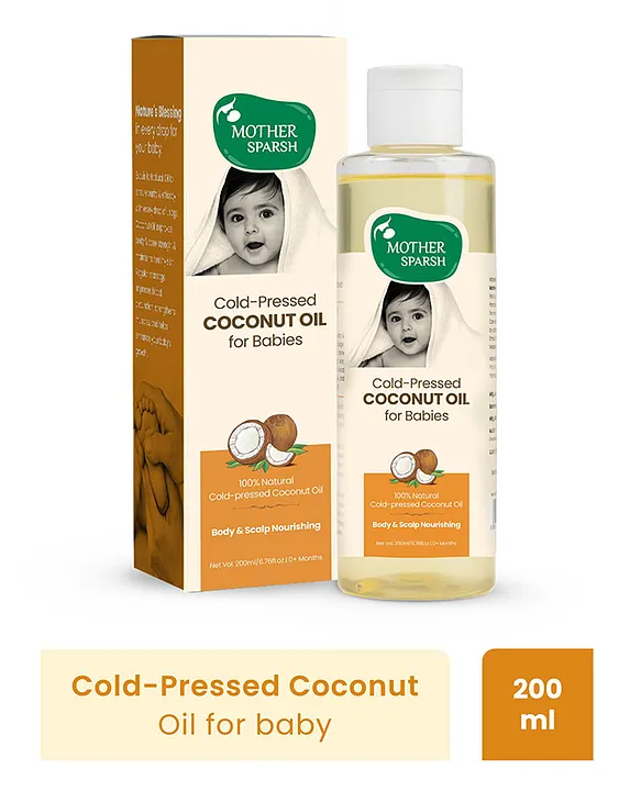 Mother Sparsh Baby Cold Pressed Coconut Oil - 200 ml