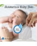 Adore Basics India's First Ever Baby Wet wipes with Oat Extracts- 98% Water-Goodness of Aloe vera & Vitamin- Pack of 80pc*7Packs