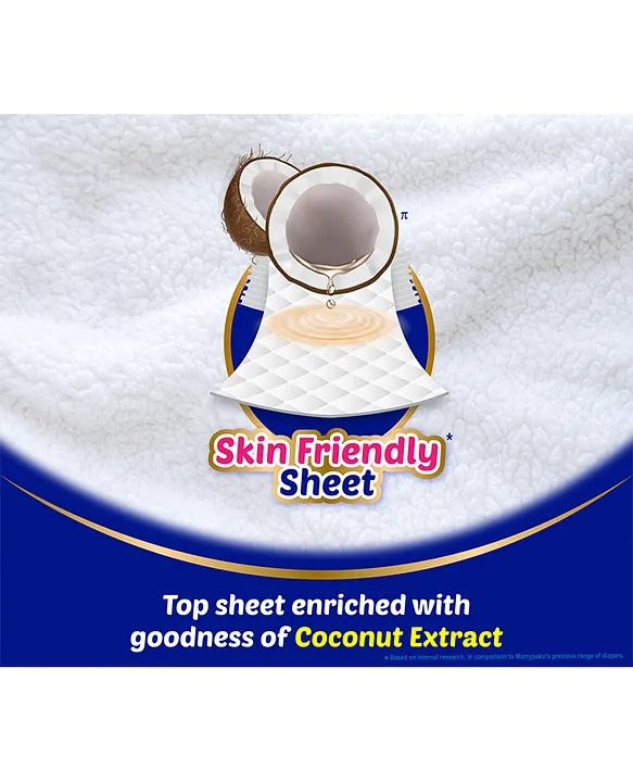 MamyPoko Pants Extra Absorb Baby Diapers, Extra Large (XL size) | 12-17 kg | 104 Count |Deep Sleep Diapers| Soft gentle fit |Deep Absorbent Crisscross | skin friendly with coconut oil |