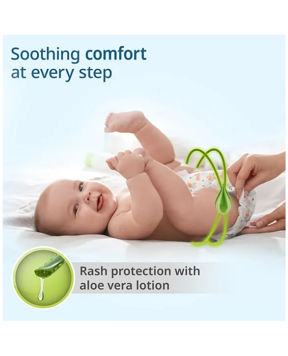 Luv Lap LuvLap Diaper Pants XXL, 15-25kg, 46 Count, Baby Diaper Pants, with Aloe Vera Lotion for Rash Protection, upto 12 Hour protection, White