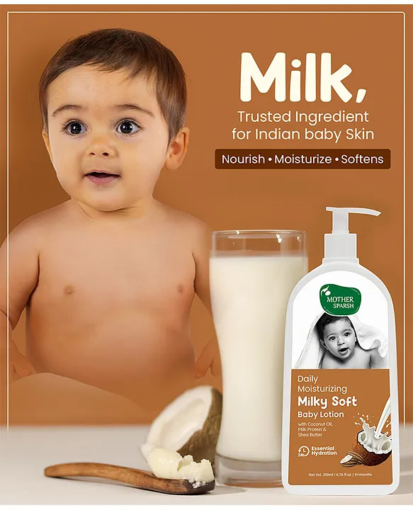 Mother Sparsh Baby Daily Moisturizing Milky Soft Baby Lotion 400ml