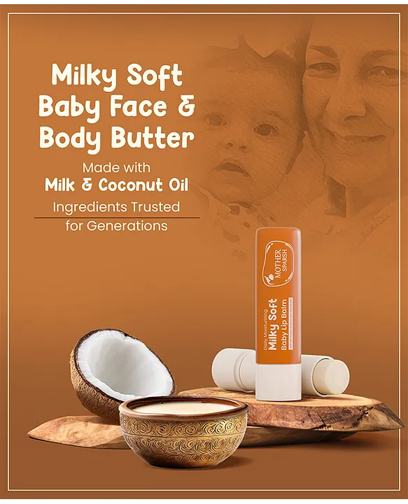 Mother Sparsh Baby Mother Sparsh Daily Moisturizing Milky Soft Lip Balm - 4 g