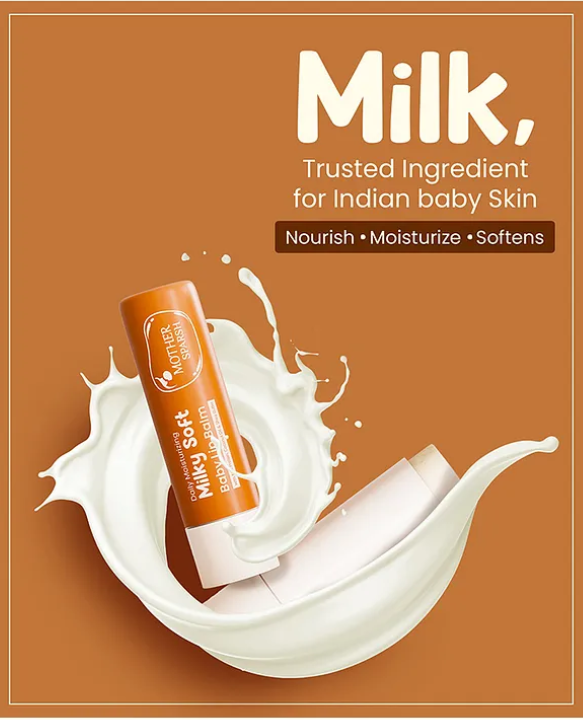 Mother Sparsh Baby Mother Sparsh Daily Moisturizing Milky Soft Lip Balm - 4 g