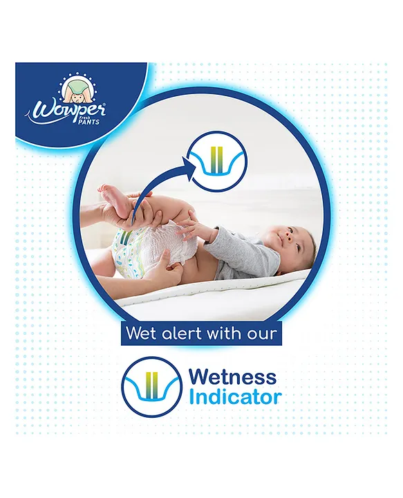 Wowper Fresh Baby Diaper Pants By DOMS | Wetness Indicator | Upto 12 Hrs Absorption | 15-25 Kg | XXL  (48 Pieces)