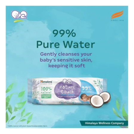 Nature Touch Water Unscented Baby Wipes