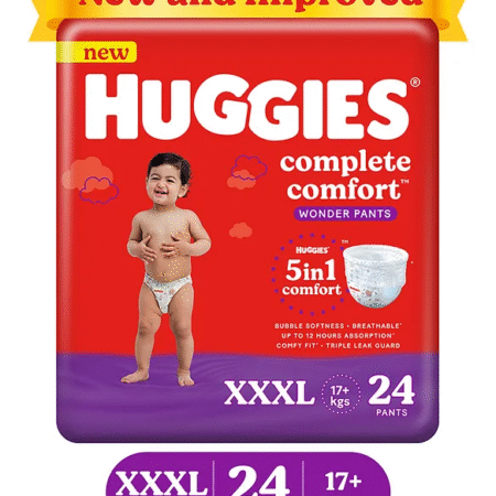 Huggies Complete Comfort Wonder Pants Triple Extra Large XXXL Baby Diaper Pants with 5 in 1 Comfort - 24 Pieces