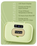 Baby hug Baby Wipes Warmer with LED Display - Green