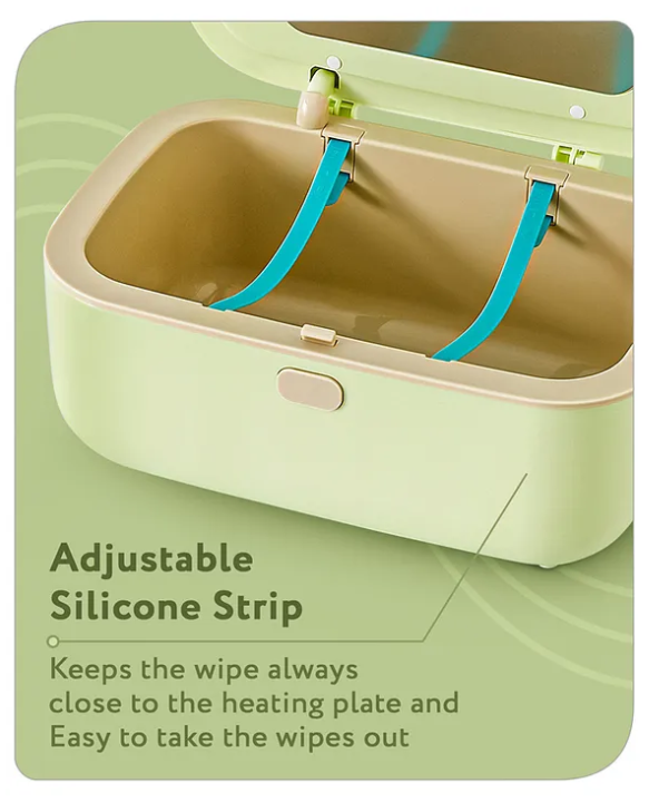 Baby hug Baby Wipes Warmer with LED Display - Green