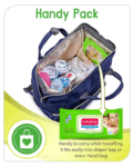 Babyhug Premium 98% Water Baby Wet Wipes with Moisturizing Aloe Vera With Lid - 80 Pieces