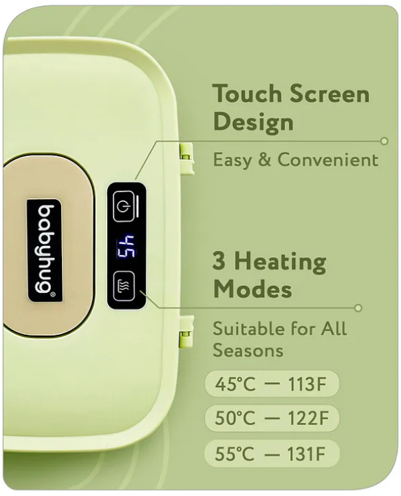 Baby hug Baby Wipes Warmer with LED Display - Green