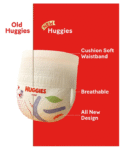 Huggies Complete Comfort Wonder Pants, India's Fastest Absorbing Diaper | L Size, 192 Diapers