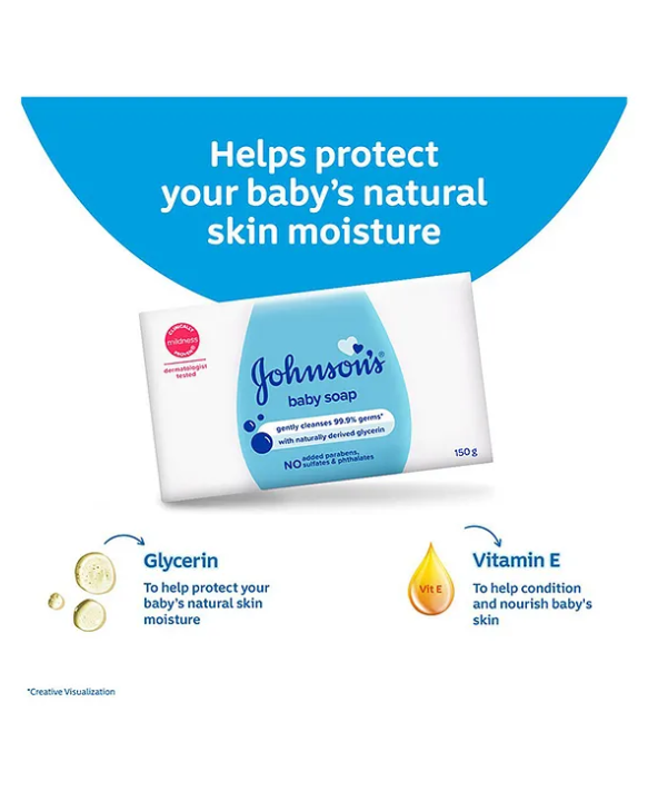 Johnson's baby Soap 100 gm Buy 3 Get 1 Free