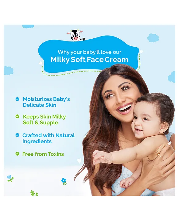 Mama earth Baby mama earth Milky Soft Baby Face Cream With Meru Meru Butter - 60 ml