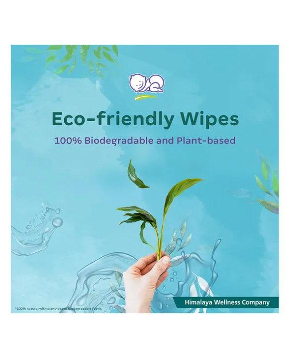 Himalaya Babycare Nature Touch Water Unscented Baby Wipes Pack of 2 - 72 pieces each