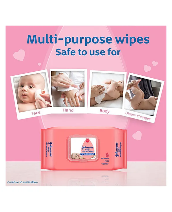 Johnson's baby Johnson's Baby Skincare Wipes Pack of 2 - 144 Pieces