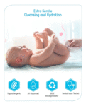 Babyhug Advanced 99% Pure Water Unscented Baby Wipes Pack of 2 - 72 Pieces Each