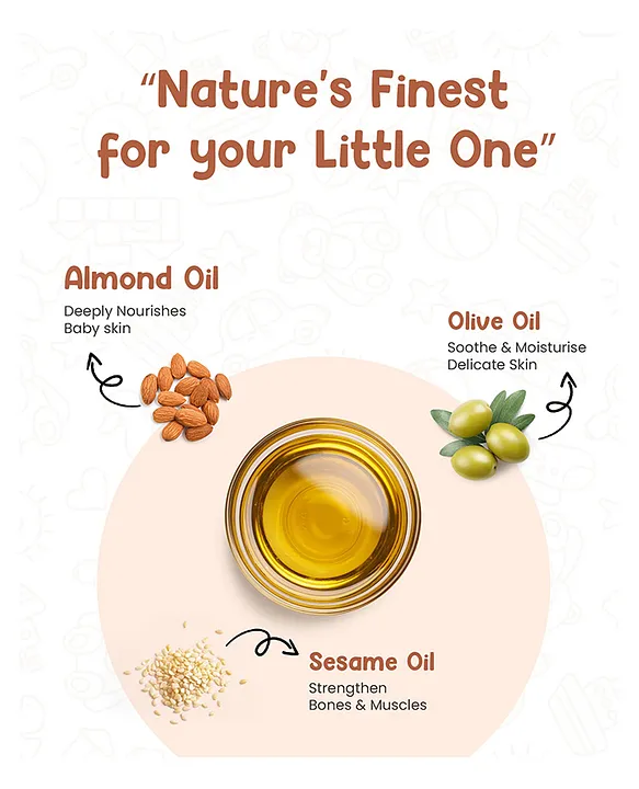 Mother Sparsh Baby Nourishing Baby Massage Oil - 200 ml