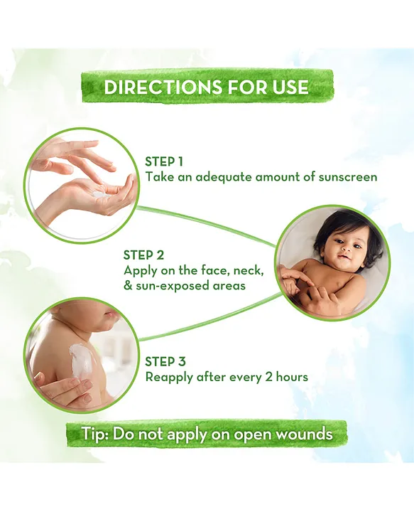 Mamaearth Baby Rich Moisturizing Ultra Light Sunscreen Water Resistant Lightweight & Moisturizing with SPF 50 & PA - 50 g