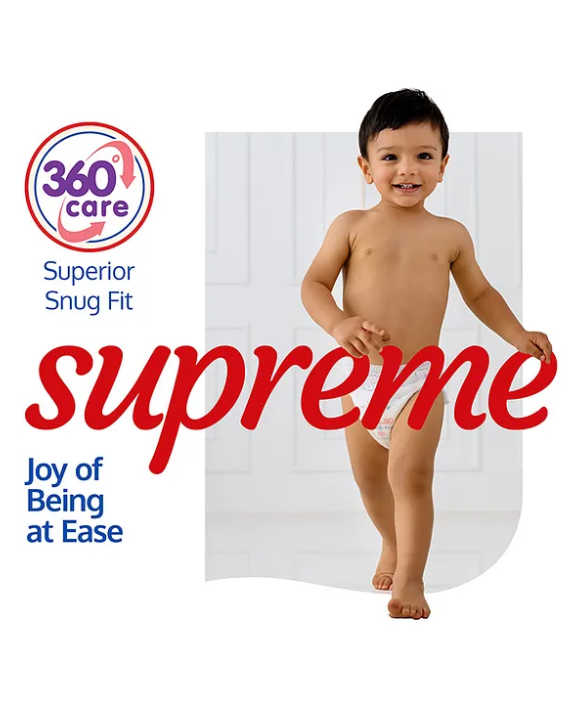 Luv Lap LuvLap Supreme Diaper Pants Large (LG) 9-14kg, 62pcs, Aloe Vera, Rash Prevention, 12hr Protection, 5 Layer, Super Light Core, White