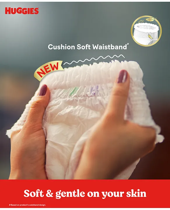 Huggies Complete Comfort Wonder Pants, India's Fastest Absorbing Diaper | S Size, 172 Diapers