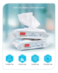 Babyhug Advanced 99% Pure Water Unscented Baby Wipes Pack of 2 - 72 Pieces Each