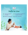 Himalaya Babycare Nature Touch Water Unscented Baby Wipes Pack of 2 - 72 pieces each