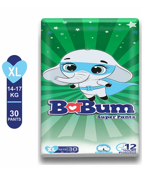 Babum Super Pants Premium Diaper Extra Large - 30 Pieces