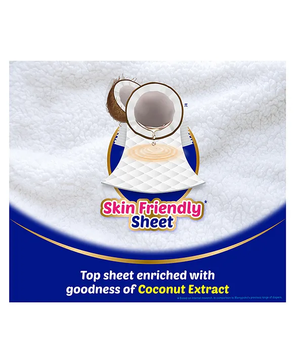 MamyPoko Pants Extra Absorb Baby Diapers, Extra Extra Large (XXL size) | 15-25 kg | 44 Count |Deep Sleep Diapers| Soft gentle fit |Deep Absorbent Crisscross | skin friendly with coconut oil |