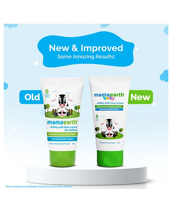 Mama earth Baby mama earth Milky Soft Baby Face Cream With Meru Meru Butter - 60 ml