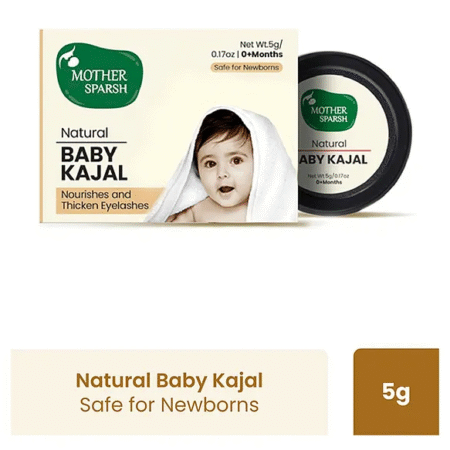 Mother Sparsh Baby Mother Sparsh 100% Natural Baby Kajal with Zero Lead Content - 5 g