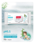 Babyhug Pro 98% Water pH 5.5 Moisture Balance Bamboo Wipes - 72 Pieces