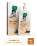 Mother Sparsh Baby Daily Moisturizing Milky Soft Head to Toe Baby Wash - 400 ml