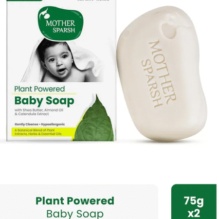 Mother Sparsh Baby Plant Powered Natural Baby Soaps Pack Of 2 - 75 gm Each