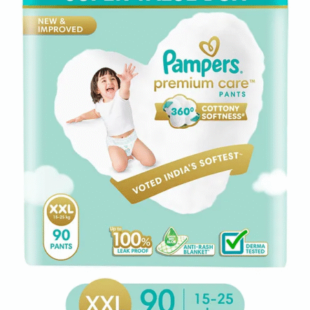 Pampers Premium Care Pants Baby Biapers Double Extra Large Size - 90 Pieces
