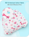 Baby hug 100% Cotton Padded Underwear Training Diapers Animals Print Pack of 3 Size 1 - Multicolor