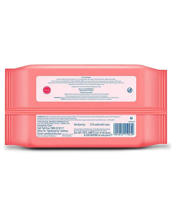 Johnson's baby Johnson's Baby Skincare Wipes Pack of 2 - 144 Pieces