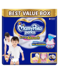 MamyPoko Pants Extra Absorb Baby Diapers, Extra Large (XL size) | 12-17 kg | 104 Count |Deep Sleep Diapers| Soft gentle fit |Deep Absorbent Crisscross | skin friendly with coconut oil |
