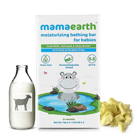 Mama earth Baby Mama earth Moisturizing Baby Bathing Soap Bar Pack Of 2 - 75gm