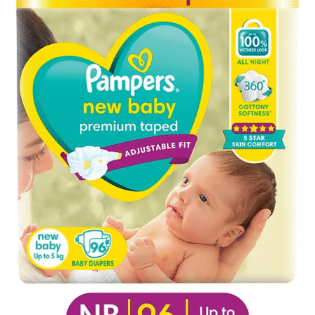 Pampers Active Baby Taped Style Diaper Pants (New Born XS) - 96 Pieces